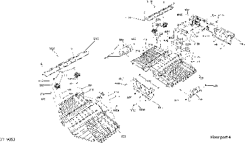 09- Cab Interior - Except XT CAB - Floor Section