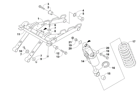 REAR SUSPENSION FRONT ARM ASSEMBLY