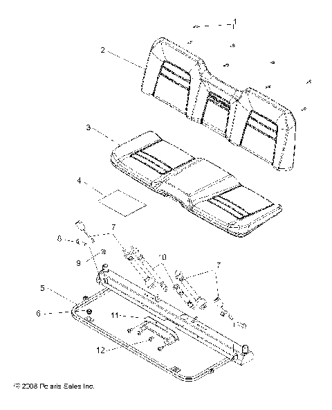 BODY, SEAT and BASE - R09HH68/HY68 ALL OPTIONS (49RGRSEAT097004X4)