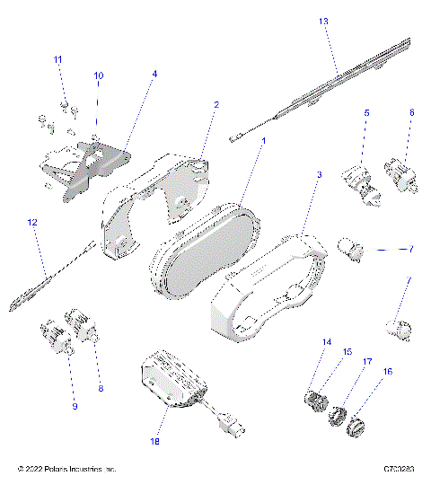 ELECTRICAL, DASH INSTRUMENTS AND CONTROLS -  Z23RGU2KAN/BN  (C703283)