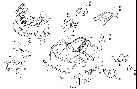 FRONT BODY, RACK, AND HEADLIGHT ASSEMBLY [302340]