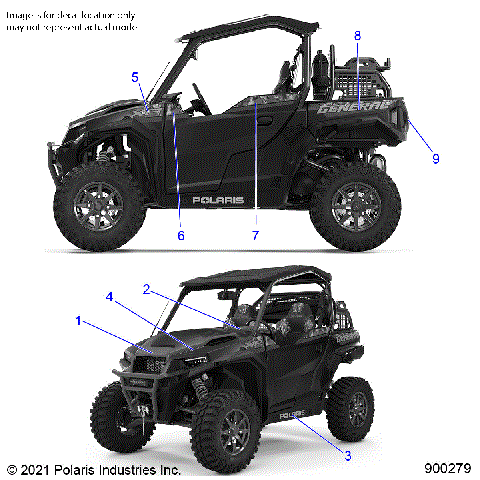 BODY, DECALS - G21GXH99AL/BL (900279)