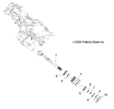 DRIVE TRAIN, MAIN GEARCASE OUTPUT SHAFT - R10RH45AG/AH/AR (49RGRTRANSOTPT10450)