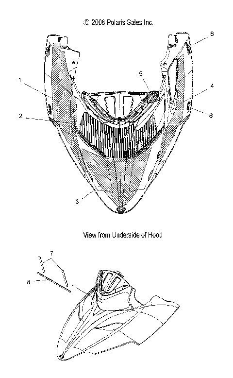 BODY, HOOD FOAM and FOIL - S09PB6FS/FE (49SNOWHOODSCFL09SHIFT)