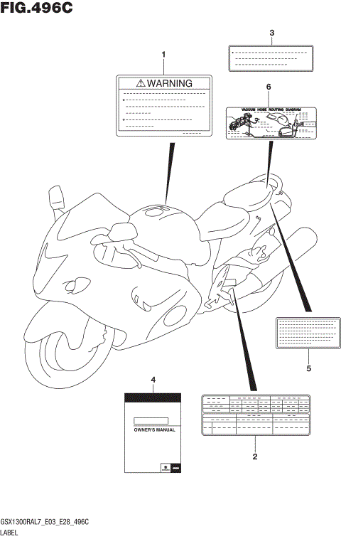 LABEL (GSX1300RAL7 E33)