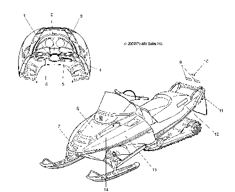 BODY, DECALS - S10NJ5BSA/BSL (49SNOWDECAL09TRAIL)