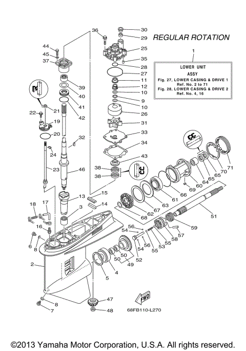 LOWER CASING DRIVE 1