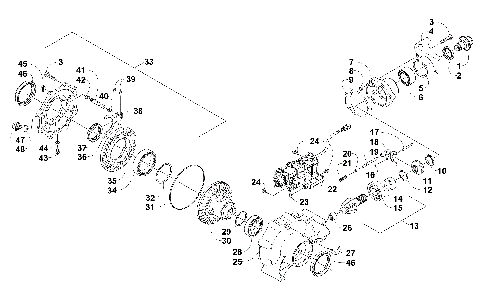 FRONT DRIVE GEARCASE ASSEMBLY [300726]