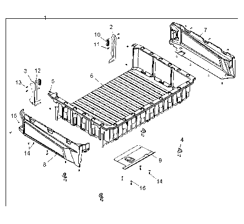 BODY, BOX ASM. - R16RUA/RUE/RVA/RVE ALL OPTIONS (49RGRBOX14CREW)