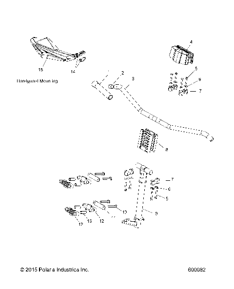 STEERING, UPPER and HANDLEBAR ASM. - S16CP8 ALL OPTIONS (600082)