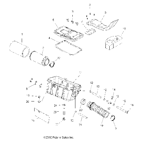 ENGINE, AIR INTAKE SYSTEM - A11MH50AX/AZ (49ATVAIRBOX11SP500)