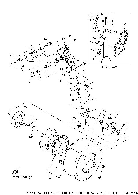 FRONT SUSPENSION & WHEEL