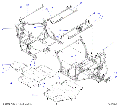 CHASSIS, MAIN FRAME - G25G4E99 (C760030)