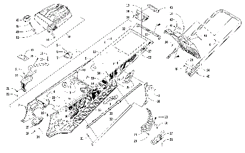 TUNNEL, REAR BUMPER, AND SNOWFLAP ASSEMBLY [104709]