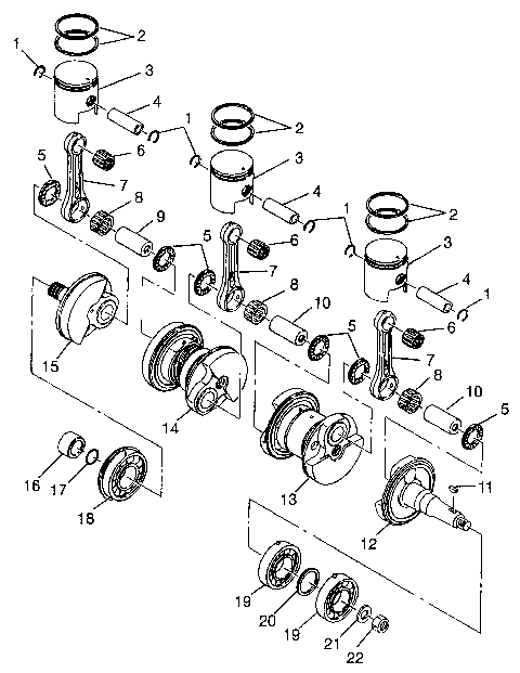 CRANKSHAFT & PISTON - I984978 (4945834583c004)
