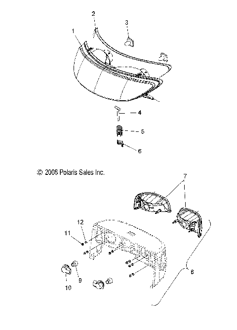ELECTRICAL, HEADLIGHT and TAILLIGHT - S10NT5BSL/BSM/BEL/BSF (49SNOWHEADLGHT09TRLTRG)