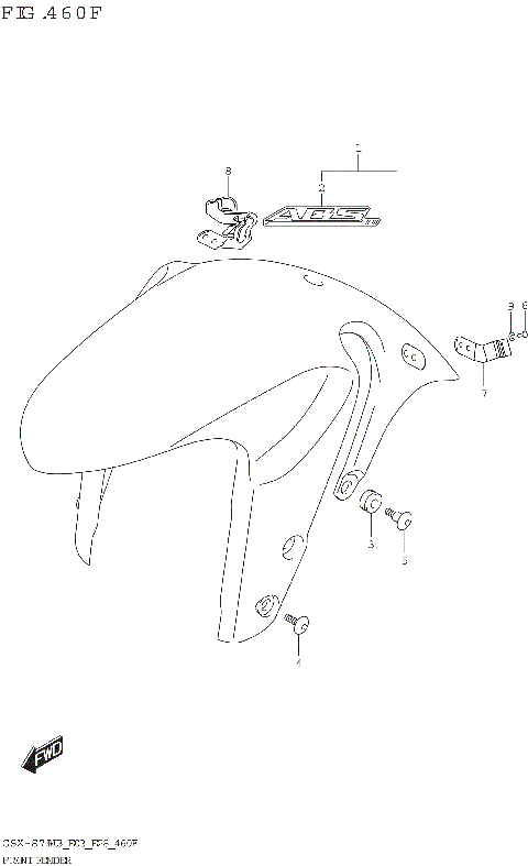 FRONT FENDER (GSX-S750ZA)