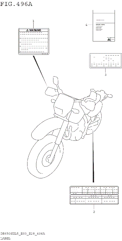 LABEL (DR650SEL5 E03)