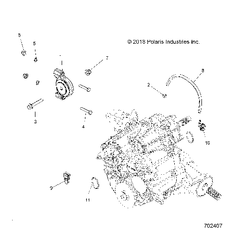 DRIVE TRAIN, MAIN GEARCASE MOUNTING - R19RT_87 ALL OPTIONS (702407)