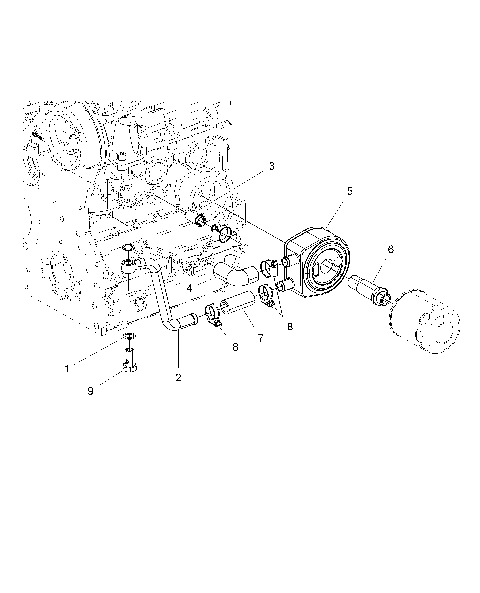 ENGINE, OIL COOLING SYSTEM - R16B1PD1AA/2P (49BRUTUSOILCOOL15DSL)