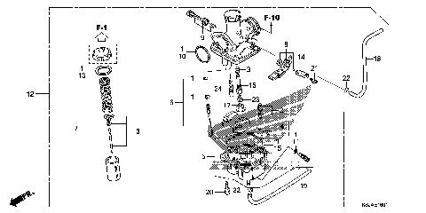 CARBURETOR (CRF100F)