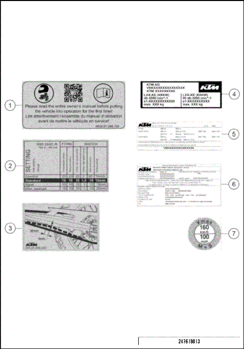 TECHNIC INFORMATION STICKER