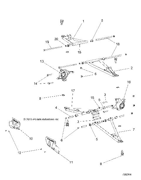 SUSPENSION, FRONT CONTROL ARMS - R16RTED1F1 (700364)