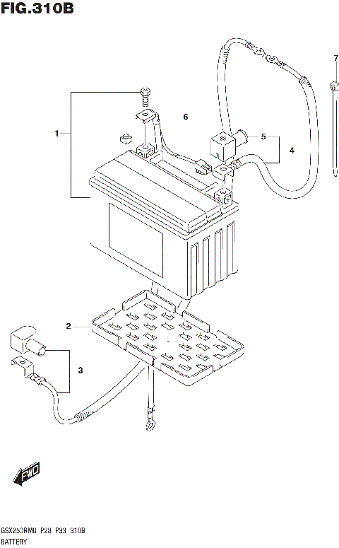 BATTERY (GSX250RM0 P33)