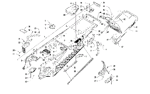 TUNNEL, REAR BUMPER, AND SNOWFLAP ASSEMBLY [104354]