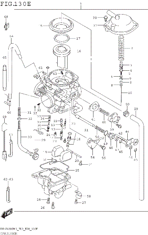 CARBURETOR (DR-Z400SMM3 E28)