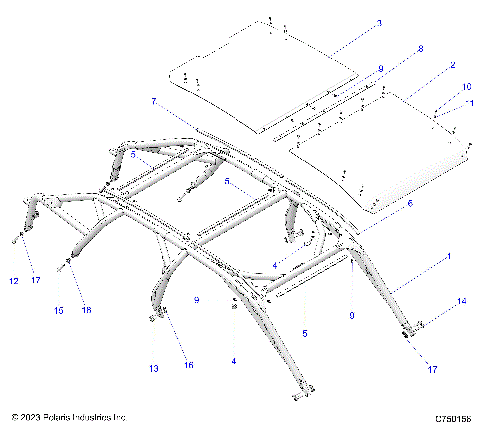 CHASSIS, CAB FRAME - Z25R4P2KAE/BE (C750156)