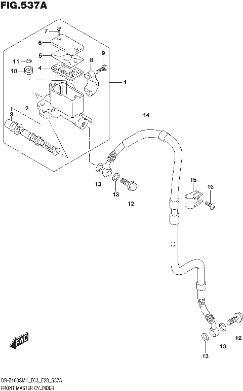 FRONT MASTER CYLINDER (DR-Z400S)