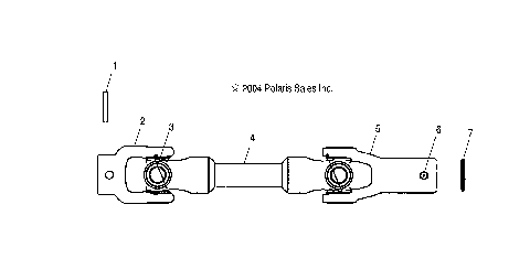 REAR PROP SHAFT - A10RD50AA (4998179817B05)