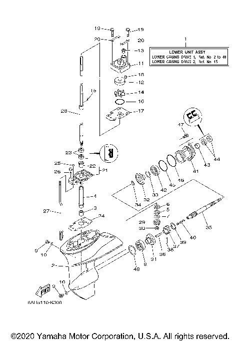 LOWER CASING DRIVE 1