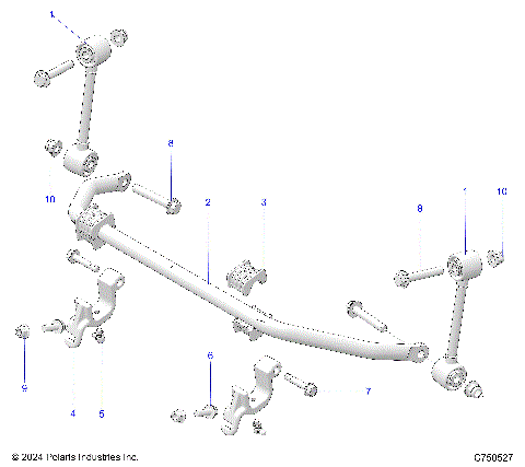 SUSPENSION, FRONT STABILIZER BAR - G25GAB99 (C750527)
