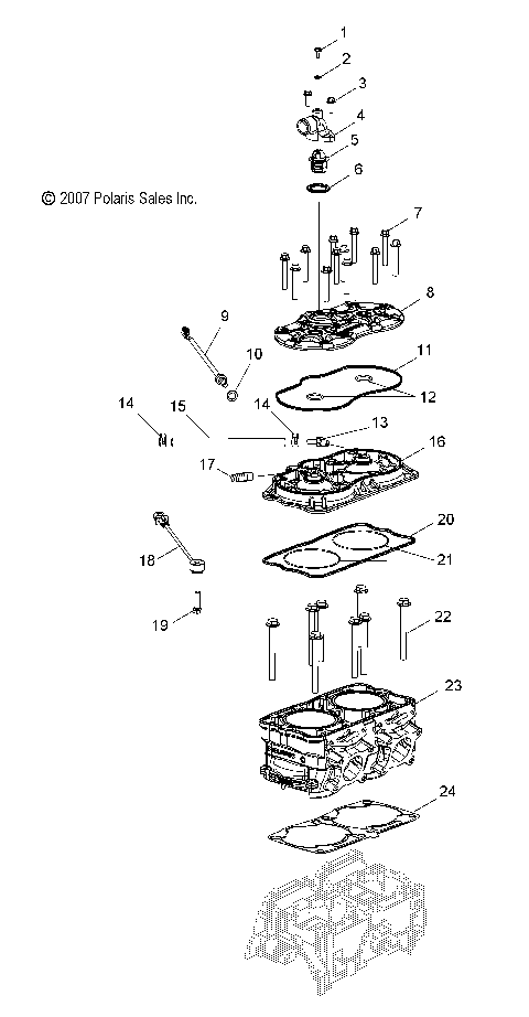 ENGINE, CYLINDER - S08PB8ES/EE (49SNOWCYLINDER0880IQ)