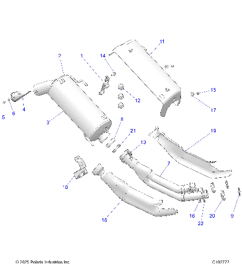 ENGINE, EXHAUST - A26SXR95AG (C102777)