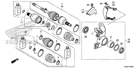 FRONT KNUCKLE@DRIVESHAFT