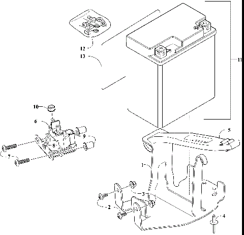 BATTERY AND TRAY ASSEMBLY [107343]