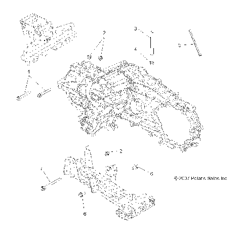 DRIVE TRAIN, MAIN GEARCASE MOUNTING - A10LH46AX/AZ (49ATVGEARCASEMTG08SP4)