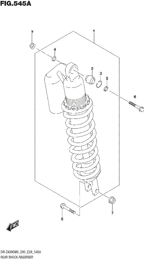 REAR SHOCK ABSORBER (DR-Z400S)
