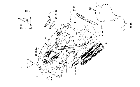 HOOD AND WINDSHIELD ASSEMBLY [91682]