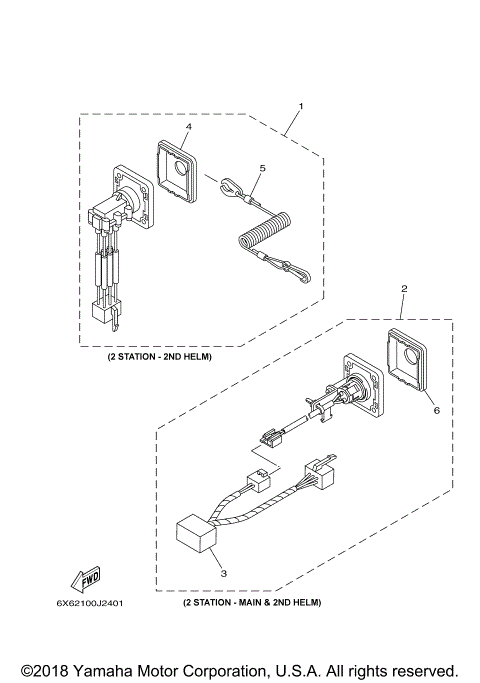SWTCH  PNL STATION SELECT (MAIN & 2ND HELM)