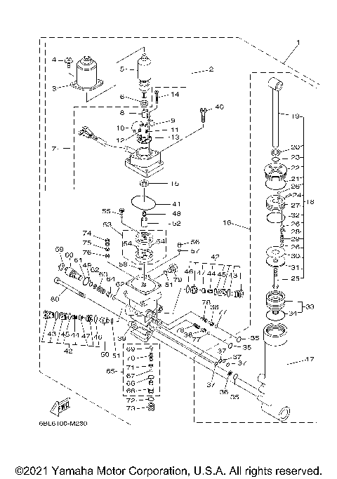 POWER TRIM TILT ASSY