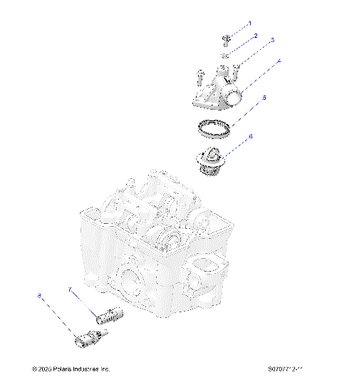 ENGINE, THERMOSTAT & COVER