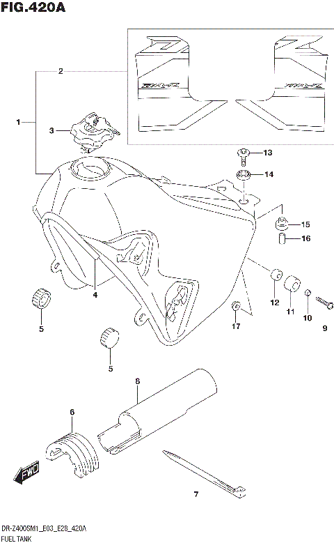 FUEL TANK (DR-Z400SM)