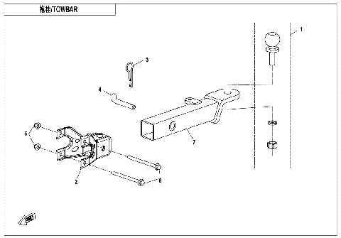 TOWBAR (PIN SHAFT CONNECTION)