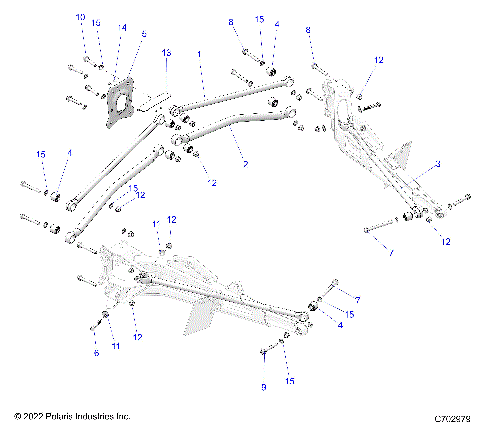 SUSPENSION, REAR TRAILING ARMS MOUNTING, PREMIUM - Z23GAE92A/92B (C702979)