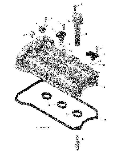01- Rotax - Valve Cover - 903 / Built up to Nov 5 2020