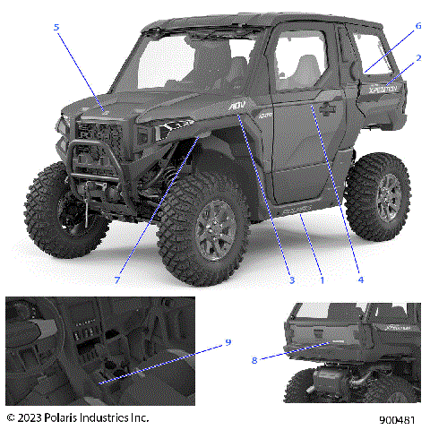 BODY, DECALS, GRAPHICS - G24GVW99AF/BF (900481)